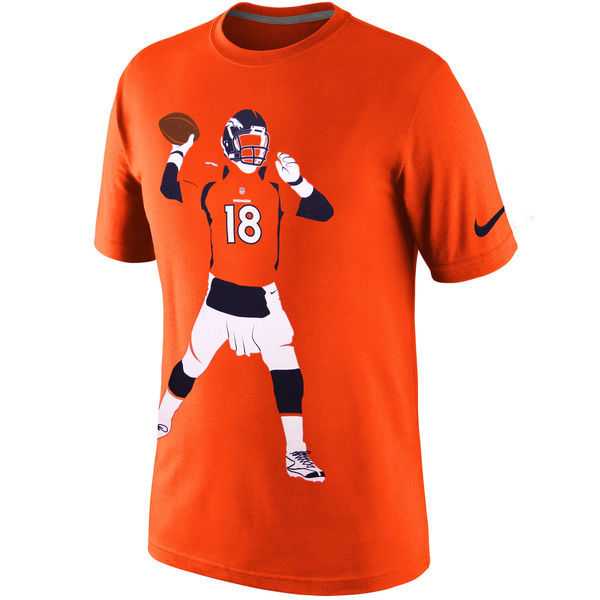 Denver Broncos Peyton Manning Nike Silhouette WEM T-Shirt - Orange(1),We sell and wholesale Denver Broncos Peyton Manning Nike Silhouette WEM T-Shirt - Orange(1) on line form chian!